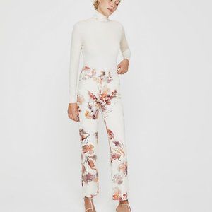 AG Adriano Goldschmied "Alexxis" Straight Leg Floral Print Pant